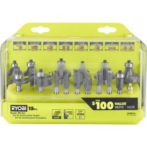 15 PC. ROUTER BIT SET